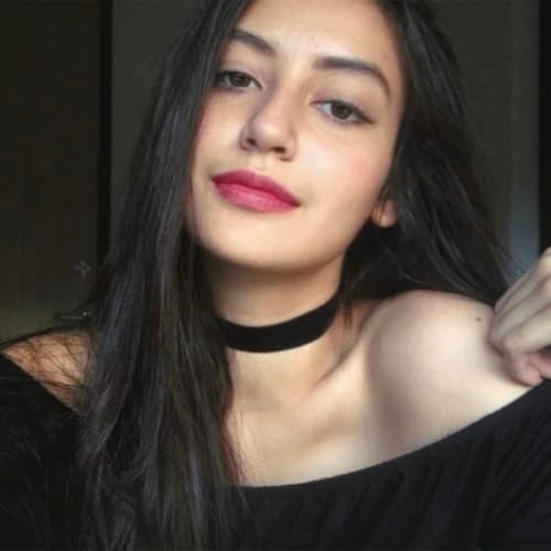 Doubnine Thick Black Choker Velvet Plain Collar Wide Necklace Gothic Jewelry Gift (0.8") (0.8") - Image 5