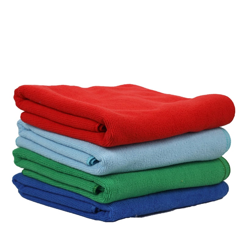 Ssanvi Super Soft Microfiber Hand Towels,Highly Absorbent, Quick-Drying Towels for Kitchen, Bathroom, and Gym Set of 4, Multicolour - Image 2