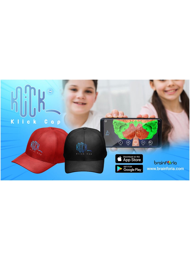 brainForia Klickcap FUN TOY FOR KIDS. Comes with a free APP.  Learn about the Brain in Real time.
