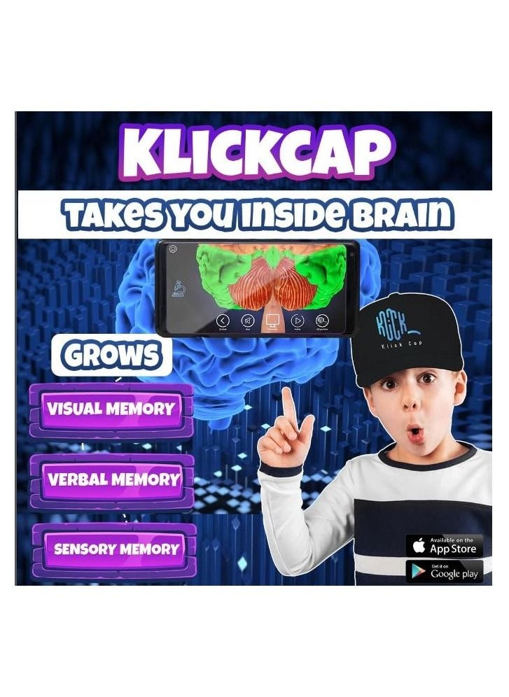 brainForia Klickcap FUN TOY FOR KIDS. Comes with a free APP.  Learn about the Brain in Real time.