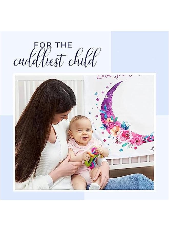 HOOKOR Organic Baby Monthly Milestone Blanket For 1-12 Month Boy or Girl - Months Blanket Newborn Announcement Disc - Growth Chart Milestone Blanket (Dream) - Image 2