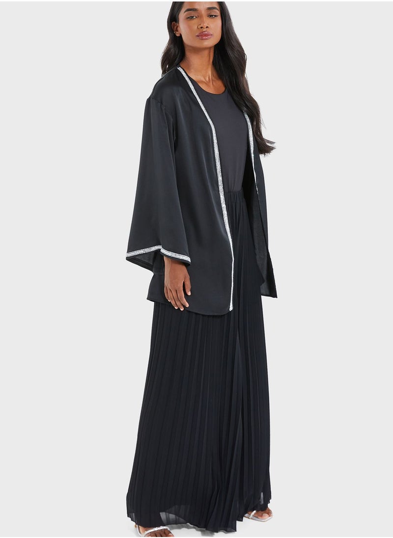 QUIZ Embellished Trim Kimono  - Image 4