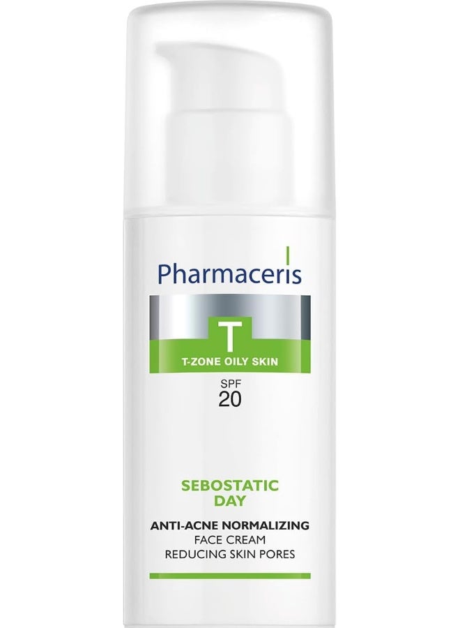 Pharmaceris Anti-Acne Normalizing Face Cream Sebostatic Day - 50ml - Image 1