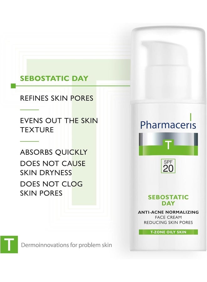 Pharmaceris Anti-Acne Normalizing Face Cream Sebostatic Day - 50ml - Image 5