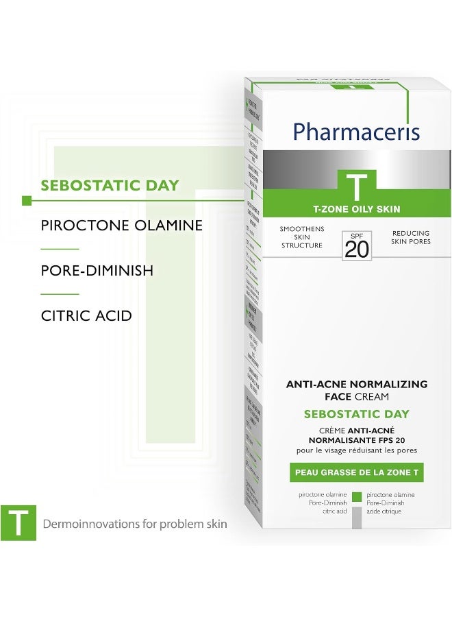 Pharmaceris Anti-Acne Normalizing Face Cream Sebostatic Day - 50ml - Image 4