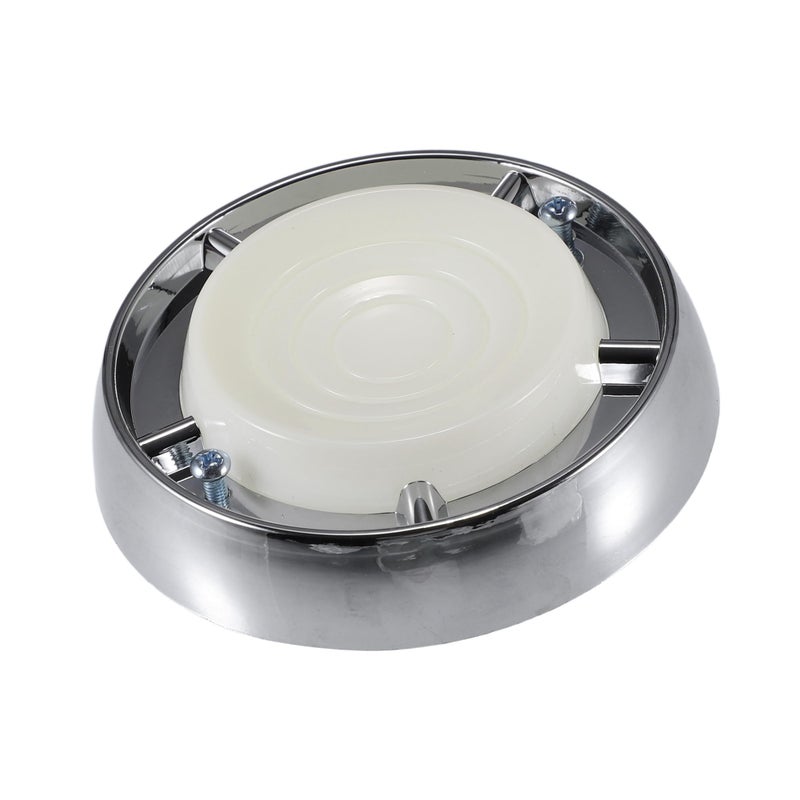 REPAIROCK Car Dome Light Bezel Lens Lamp Cover with Screws Car Interior Light Lens for Ford for Mustang 19671970 Plastic Silver Tone Auto Replacement Parts