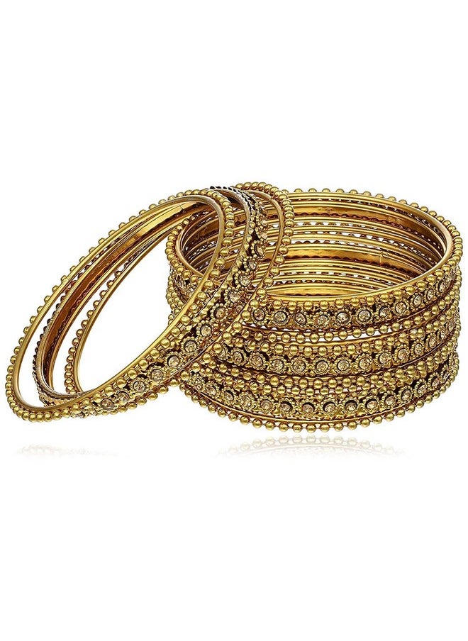 YouBella YouBella Traditional Fancy Original Hand Work Meena One Gram Gold Bangles for Women (2.8)  - Image 1