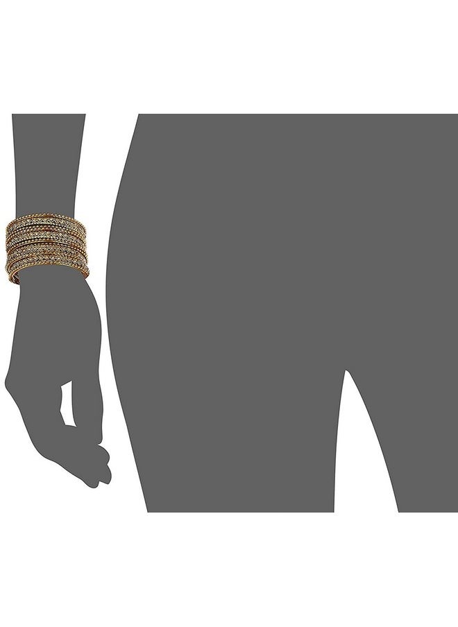YouBella YouBella Traditional Fancy Original Hand Work Meena One Gram Gold Bangles for Women (2.8)  - Image 2