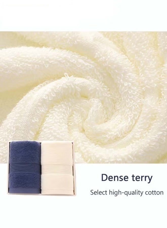 2PCS Cotton Towels Skin-Friendly Soft Quick-Drying Moisture Luxurious Bathroom Towel Set Housewarming Gifts for Men and Women  - Image 5