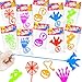 Leetous Halloween Toys Gifts Bulk for Kids 100PCS Sticky Hands Treats Non Candy Party Favors for Toddlers Bulk Halloween Birthday Basket Goody Bag Stuffer Fillers Classroom Prizes Giveaways Handouts Ideas - Image 3