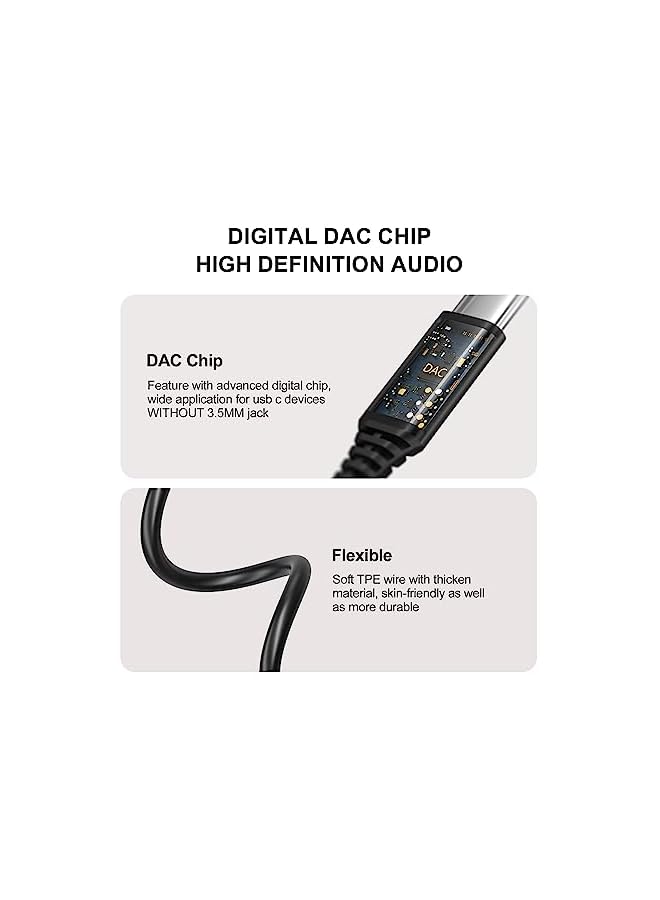 erorex سماعات رأس USB C متوافقة مع Samsung Galaxy S23 S22 S21 S20 Fe 5G سماعات أذن مع ميكروفون وعزل الضوضاء سماعات أذن سلكية ستيريو USB Type C سماعات أذن لهاتف Pixel 7 Pro 6A - Image 4