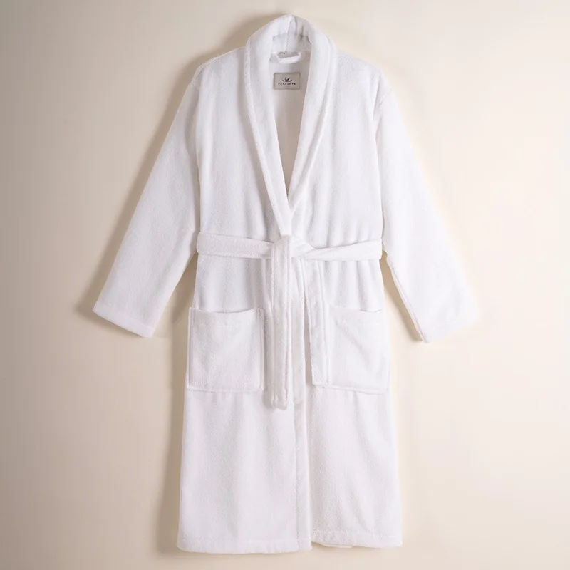 Penelope 100% Cotton Bathrobe XL White - Noa Series