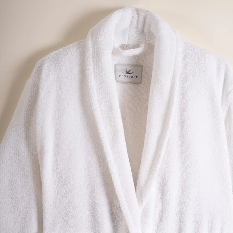 Penelope 100% Cotton Bathrobe XL White - Noa Series
