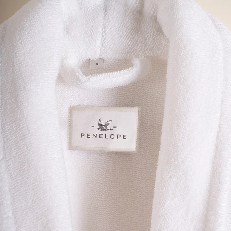 Penelope 100% Cotton Bathrobe XL White - Noa Series