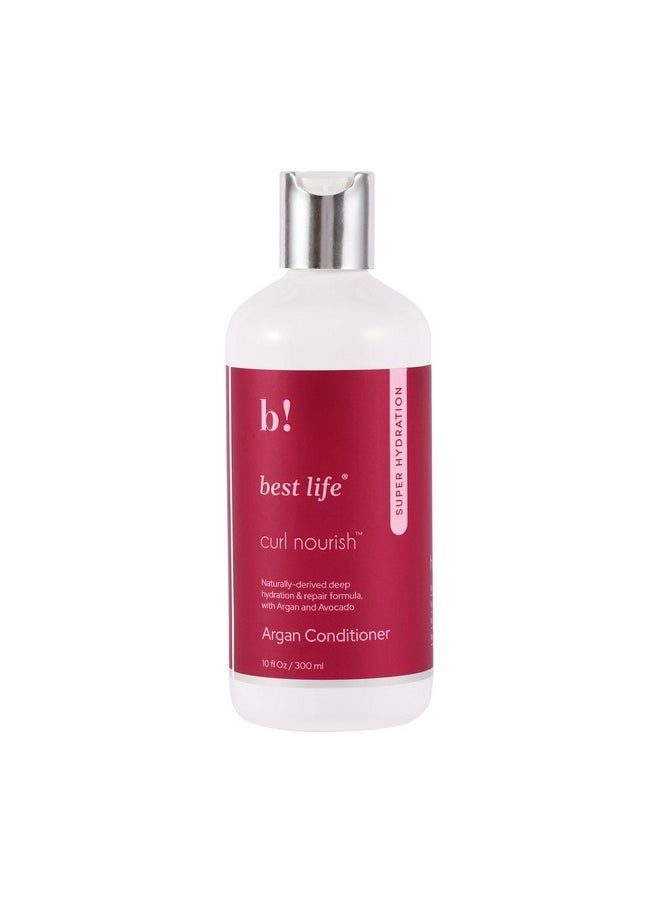 Best Life - Moroccan Argan Oil Hair Conditoner For Dull, Damaged, Dry & Frizzy Hair 300 Ml, Moisturize & Strengthen Curly & Wavy Hair For Women & Men, No Parabens & Sulphates, No Harmful Chemicals - Image 1