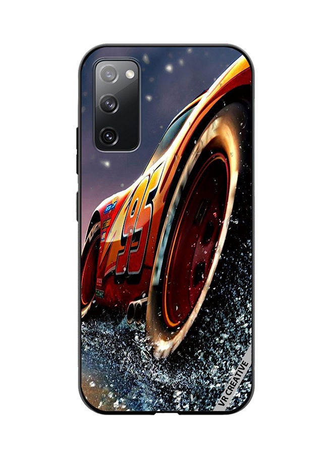 VR CREATIVE غطاء حماية لهاتف سامسونج جالاكسي S20 FE 5G بتصميم سيارة متعدد الألوان - Image 1