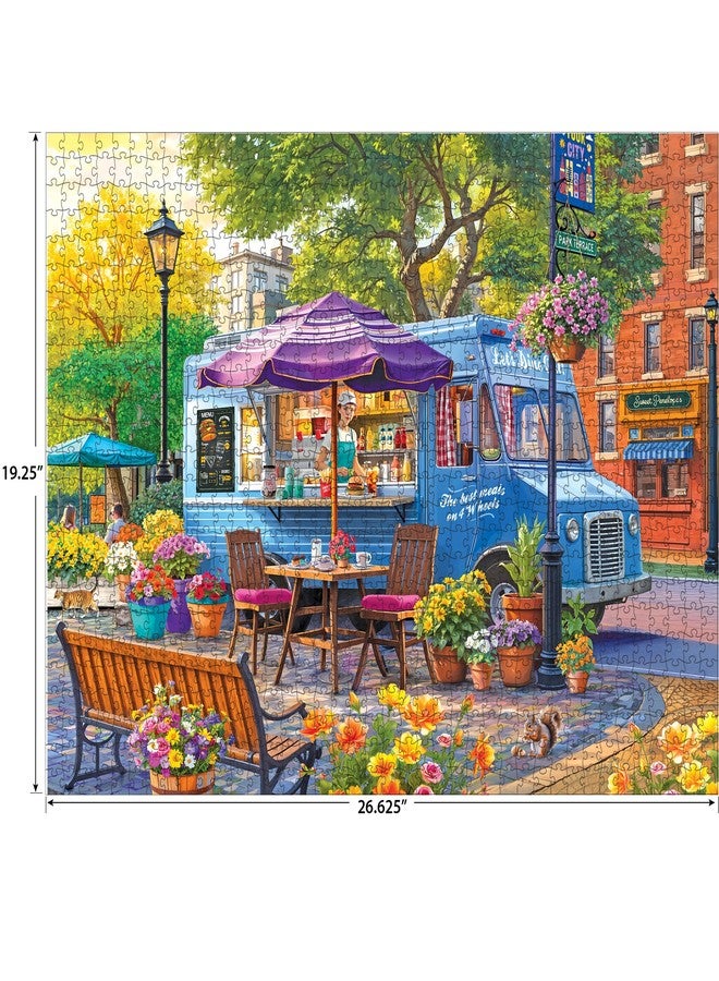 RoseArt - Kodak Premium - City Food Truck - 1000 Piece Jigsaw Puzzle for Adults, Vibrant Restaurant Scene - Made in USA - Image 5