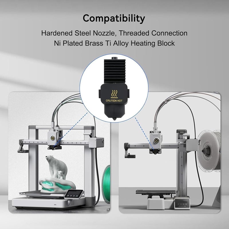 مجموعة فوهة الفولاذ المقوى 0.8 مم مقاومة للاهتراء مع مفاتيح استبدال البثق الساخن - Image 5