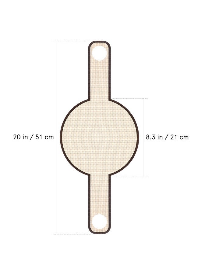 Cabilock Glass Fiber Baking Mat for Oven Bread Baking Long Handles Sling Baking Mat Dough Bread Sling Baking mat to Transfer for Dough Reusable Baking Mats - Image 2