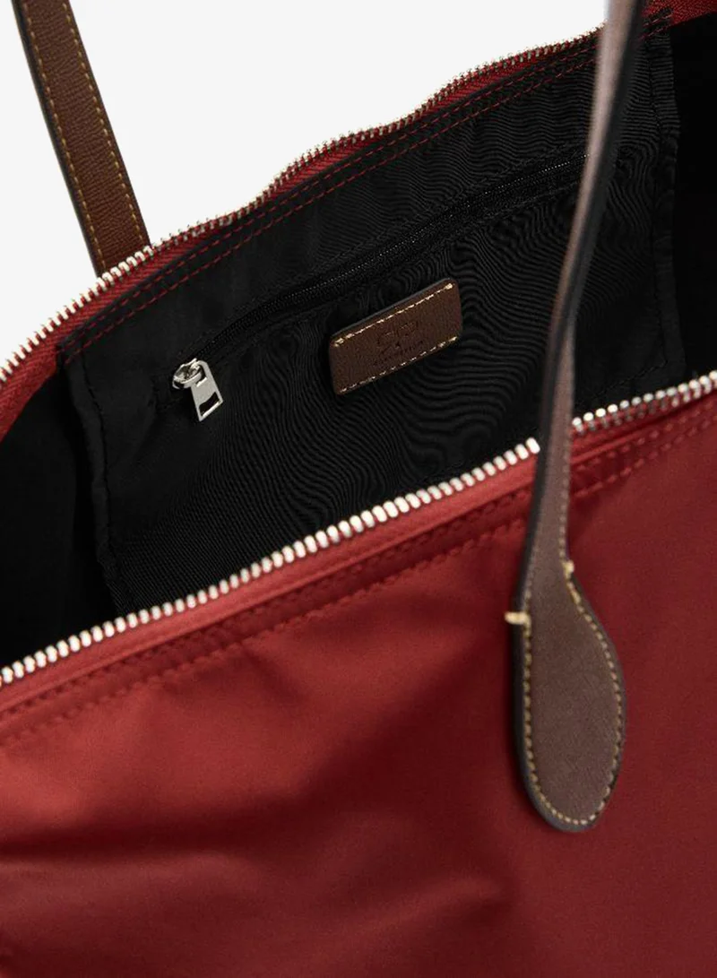 PARFOIS Red Plain nylon shopper bag for Women | Best Price UAE