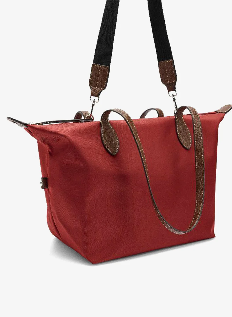 PARFOIS Red Plain nylon shopper bag for Women | Best Price UAE