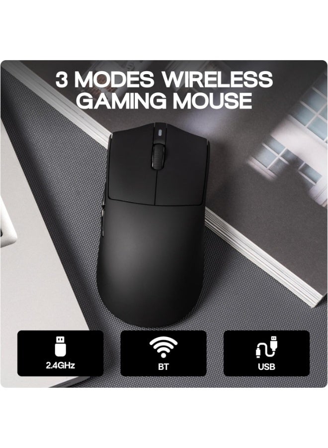 إيه جاز ماوس العاب لاسلكي AJAZZ AJ139P V3 MC مع قاعدة شحن و3 اوضاع وبطارية 800mAh قابلة للتعديل 24000 نقطة لكل بوصة ومستشعر PAW3311 ومعدل تصويب 1000 ووزن 69 غرام خفيف الوزن وويندوز وماك من ميكلاندز (اسود) - Image 5
