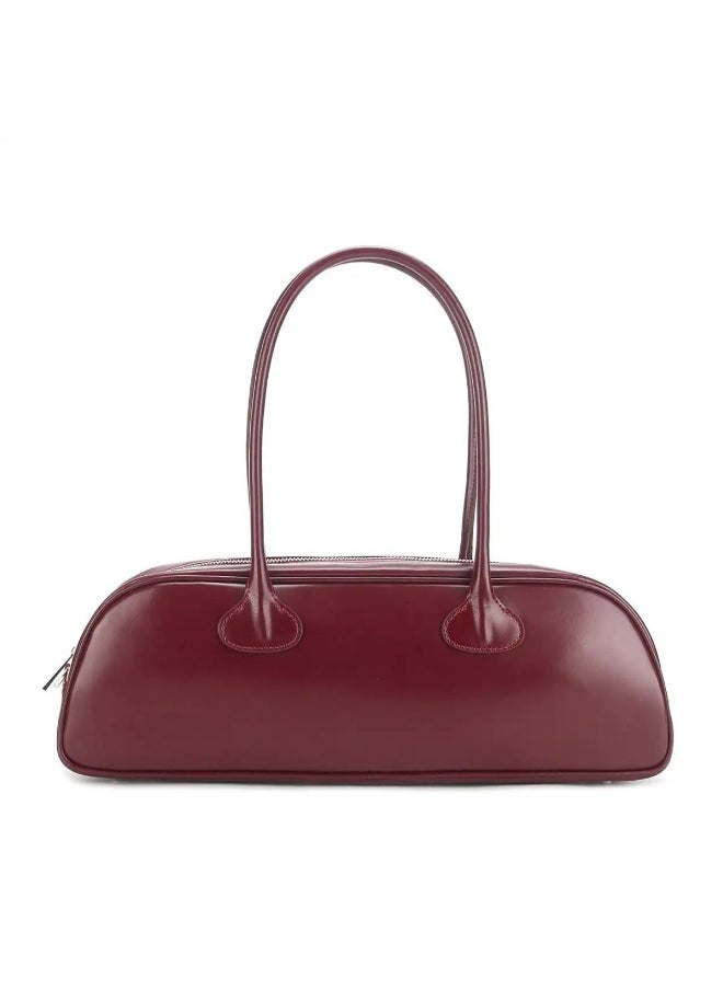 Rup Art Ladies Vintage Handbag - Timeless Fashion PU Leather Bowling Bag, Spacious & Stylish Design  - Image 1