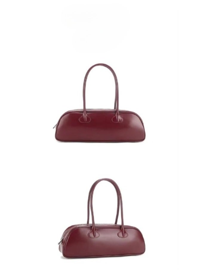 Rup Art Ladies Vintage Handbag - Timeless Fashion PU Leather Bowling Bag, Spacious & Stylish Design  - Image 2