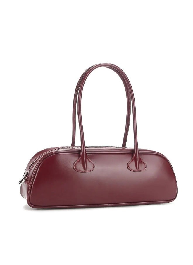 Rup Art Ladies Vintage Handbag - Timeless Fashion PU Leather Bowling Bag, Spacious & Stylish Design  - Image 3