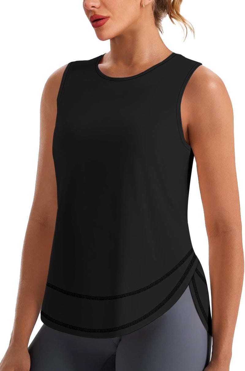 NIASHOT Workout Tank Tops Woman Gym Clothes Women's Activewear Sleeveless Tops Workout Shirts Summer Tops 2026 Racerback Tank Tops Running Athletic Shirts Yoga Ropa Deportiva para Mujer L - Image 1