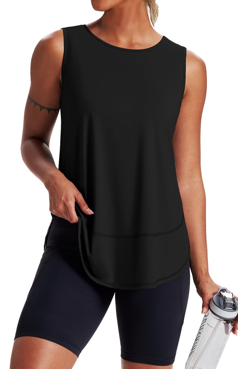 NIASHOT Workout Tank Tops Woman Gym Clothes Women's Activewear Sleeveless Tops Workout Shirts Summer Tops 2026 Racerback Tank Tops Running Athletic Shirts Yoga Ropa Deportiva para Mujer L - Image 2