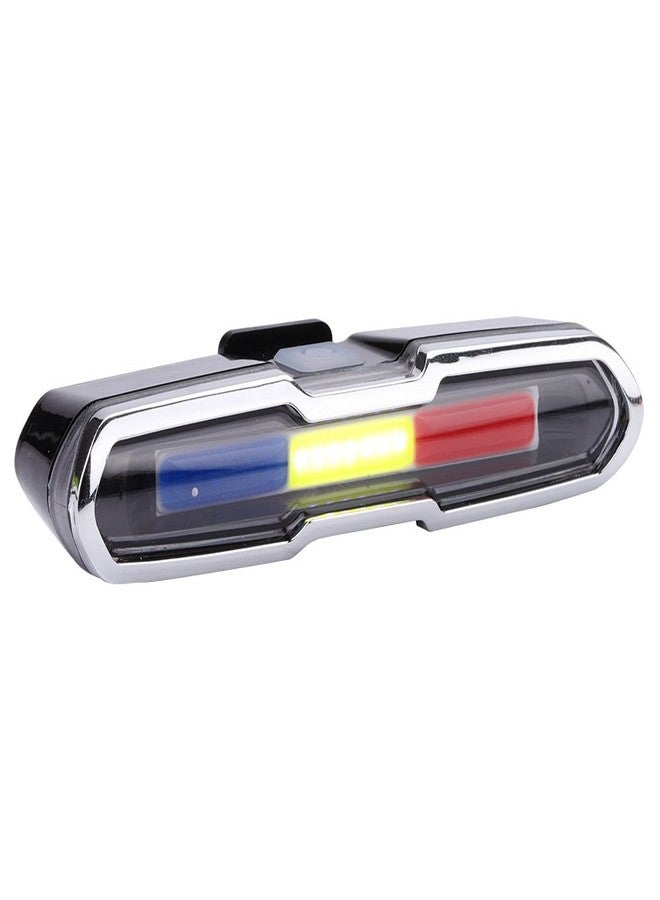 Dilwe Rear Light, Ultra Bright USB Rechargeable High LED Tail Light Accessories for Cycling Mountain (Red+Blue+White) - Image 1