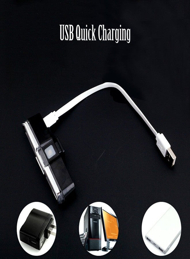 Dilwe Rear Light, Ultra Bright USB Rechargeable High LED Tail Light Accessories for Cycling Mountain (Red+Blue+White) - Image 5