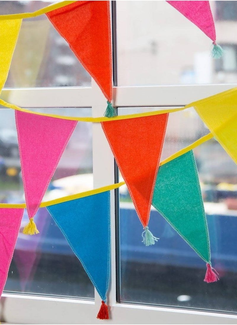 Talking Tables Brights Fabric Bunting 3m/10ft  - Image 3
