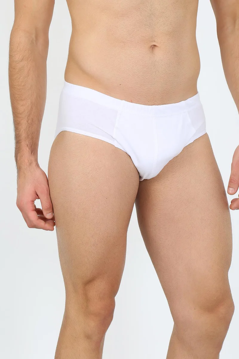 Akbeniz Men's Cotton 3-Piece White Slip 40129