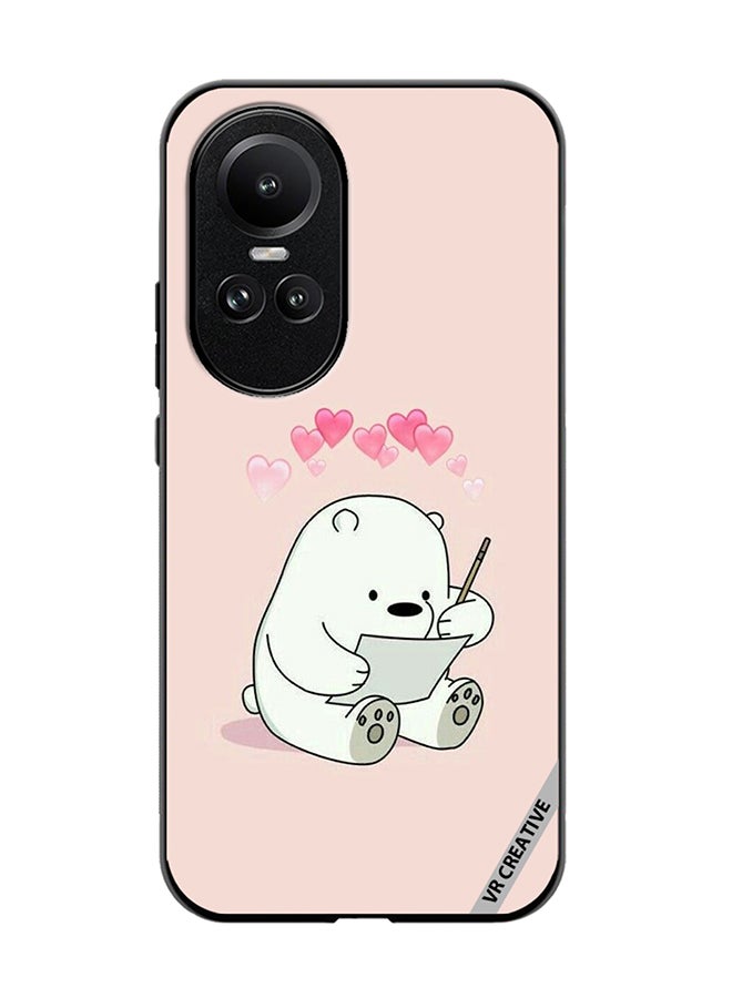 VR CREATIVE Protective Case Cover For Oppo Reno 10 Cute Teddy Design Multicolour - Image 1