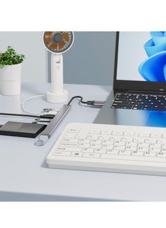 KASTWAVE Aluminium USB 3.0 7 Port Hub Expander, USB 3.0 hub, Ultra Slim Portable Data Hub for MacBook, Laptop, PC, Mac Pro, Mac Mini, iMac, Surface Pro and More  - Image 4