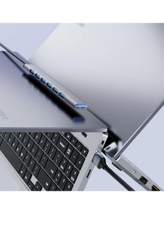 KASTWAVE Aluminium USB 3.0 7 Port Hub Expander, USB 3.0 hub, Ultra Slim Portable Data Hub for MacBook, Laptop, PC, Mac Pro, Mac Mini, iMac, Surface Pro and More  - Image 5