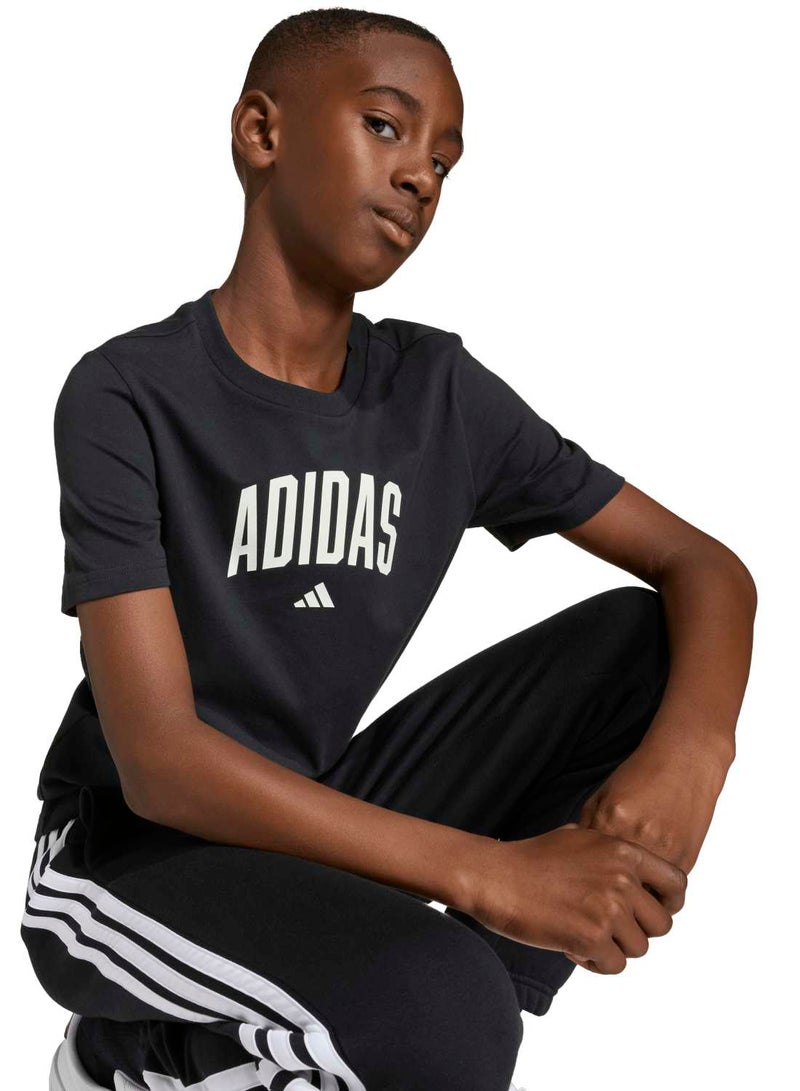 Adidas Collegiate Graphic T-Shirt Junior - Image 4