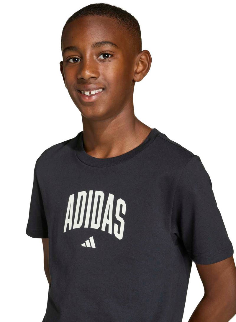 Adidas Collegiate Graphic T-Shirt Junior - Image 5