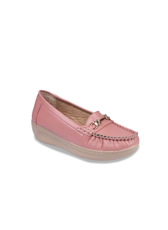 شوتوبيا Shoetopia Upper Metalic Buckle Detailed  Loafers for Women & Girls