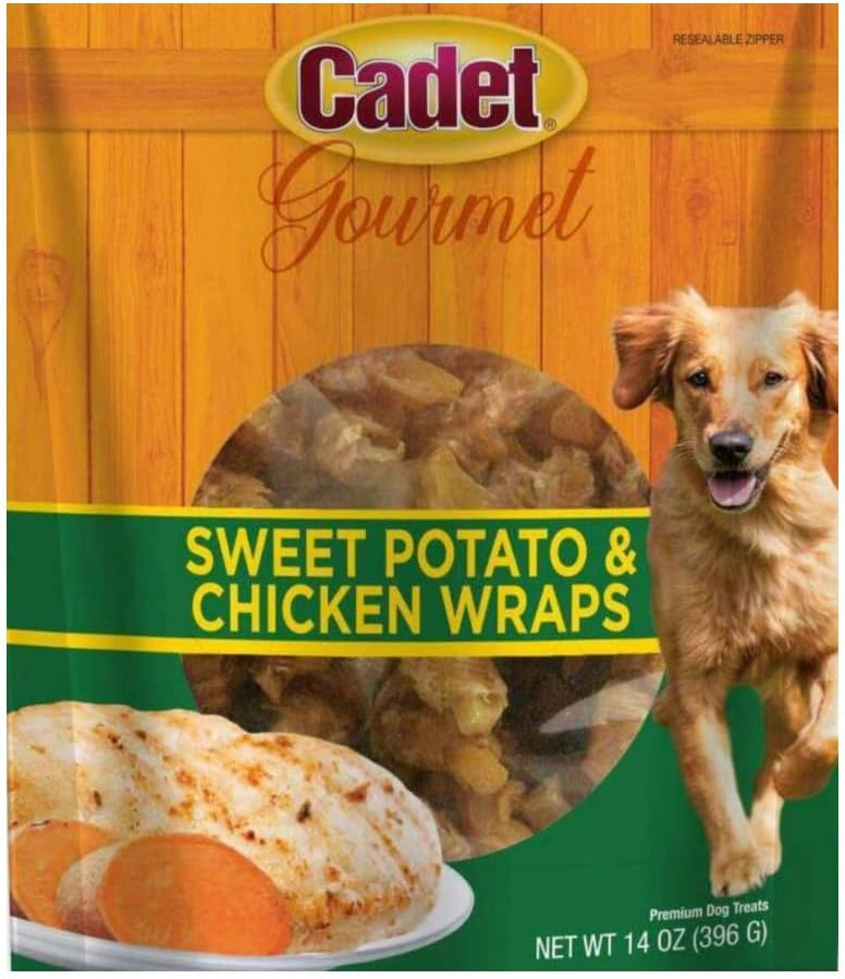 Cadet Gourmet Dog Treats Sweet Potato  Chicken Wrap 14oz - Image 2