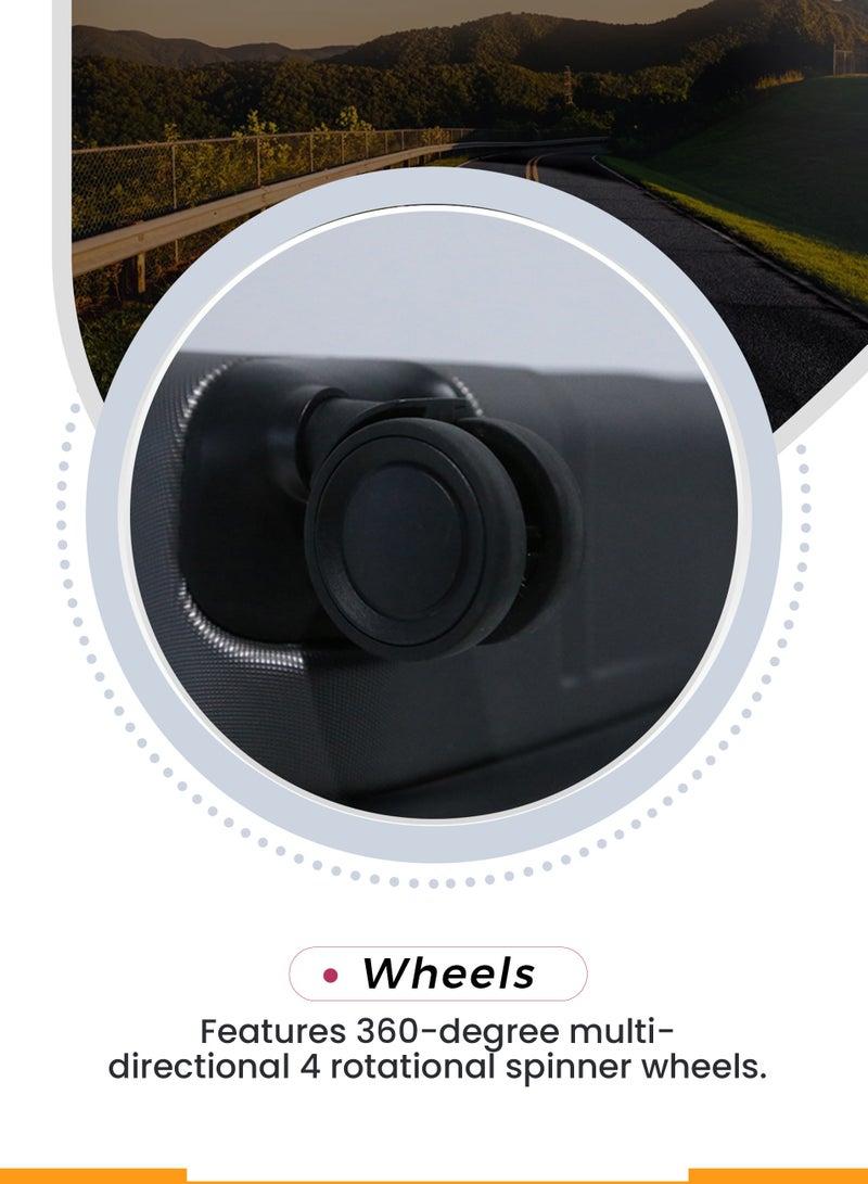 ستار لايف مجموعة حقائب سفر بعجلات من الجانب الصلب ABS مكونة من 3 قطع بعجلات دوارة مع قفل أرقام - Image 5
