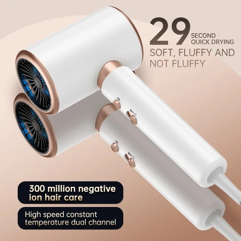GIOIO 2000W 5th Gear Professional Hair Dryer Negative Lonic Blow Hot Cold Wind Air Brush Hairdryer Strong PowerDryer Salon Tool - Image 3