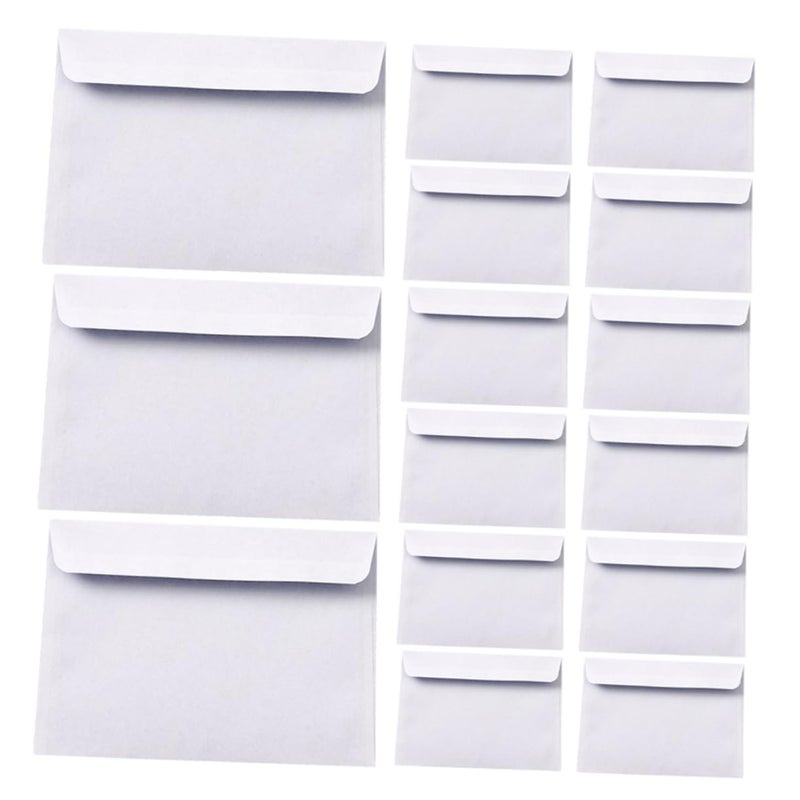 100 Pack Elegant Antique Style White Legal Envelopes For Business Cards Office Documents - Image 2