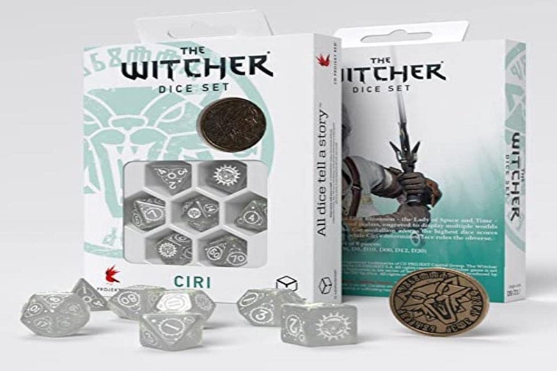Q WORKSHOP Ciri - The Lady of Space and Time Poly Witcher Dice 7-Piece Set