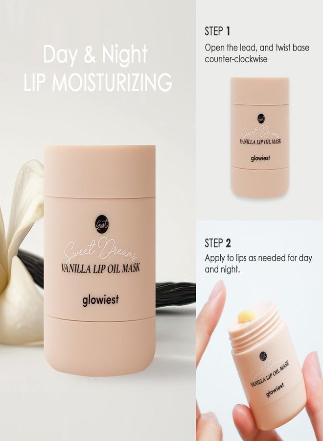Glowiest Sweet Dreams Lip Oil Mask - Vanilla | Hydrating Lip Oil-Gel, Extra Moisture, Long-Lasting Nourishing, K-Beauty - Image 2