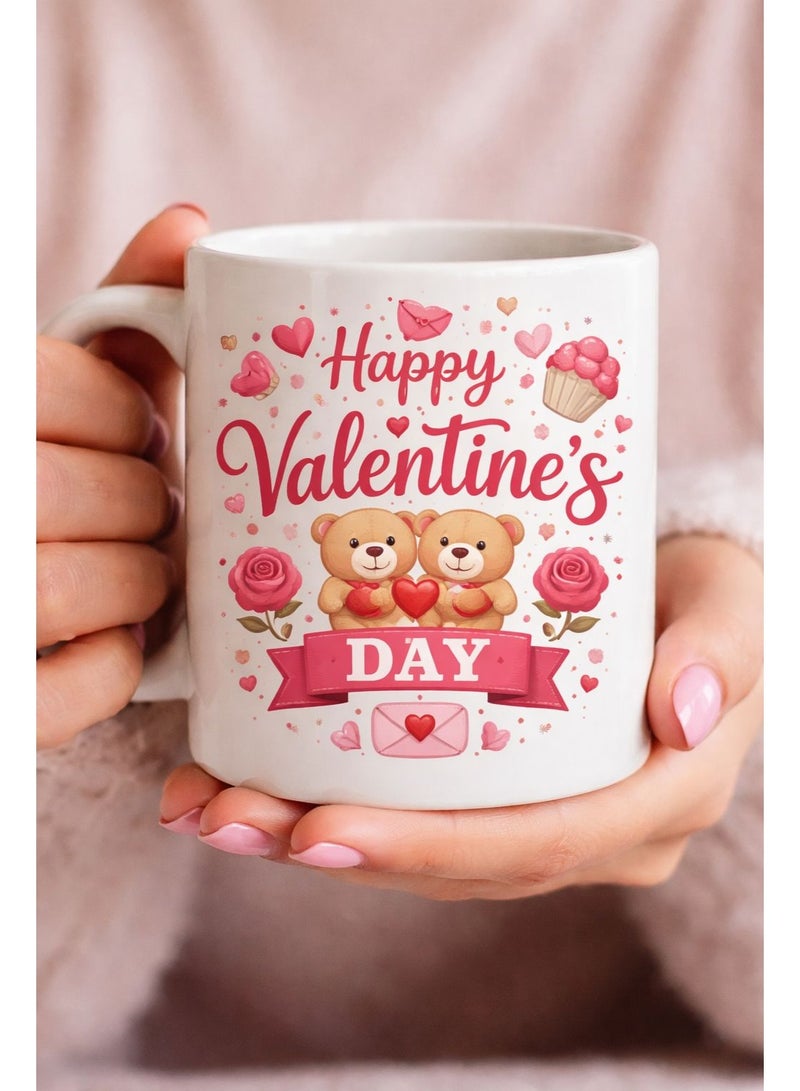 ميلز كوب سيراميك رائع لعيد الحب مزين بدببة تيدي - Image 2