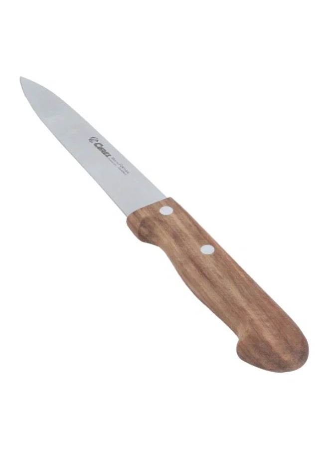 Curel Steel Kitchen Knife, 6 inch, Wooden Handle - Brown - Image 2