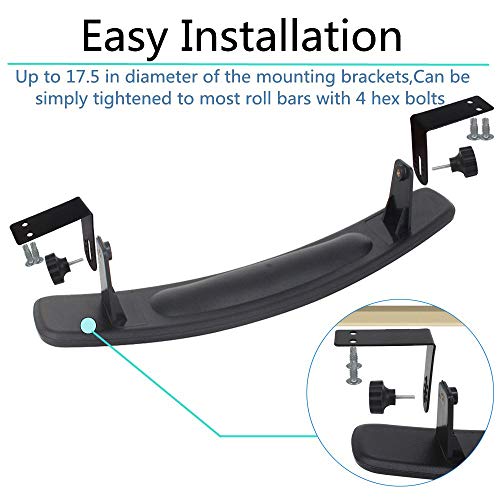 HKOO Golf cart Rear View Mirror, HKOO 16.5" Extra Wide 180 Degree Panoramic Rear View Mirror Fit for Golf Cart EZGO Club Car Yamaha（Golf cart Mirrors） - Image 4